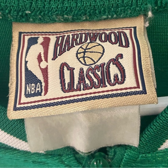 Majestic Hardwood Classics Vintage Celtics Warmup Jersey Mens XL - Picture 5 of 9